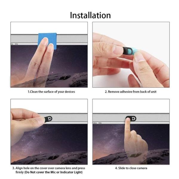 Nilox COPRI WEBCAM PRIVACY 3PZ NERO